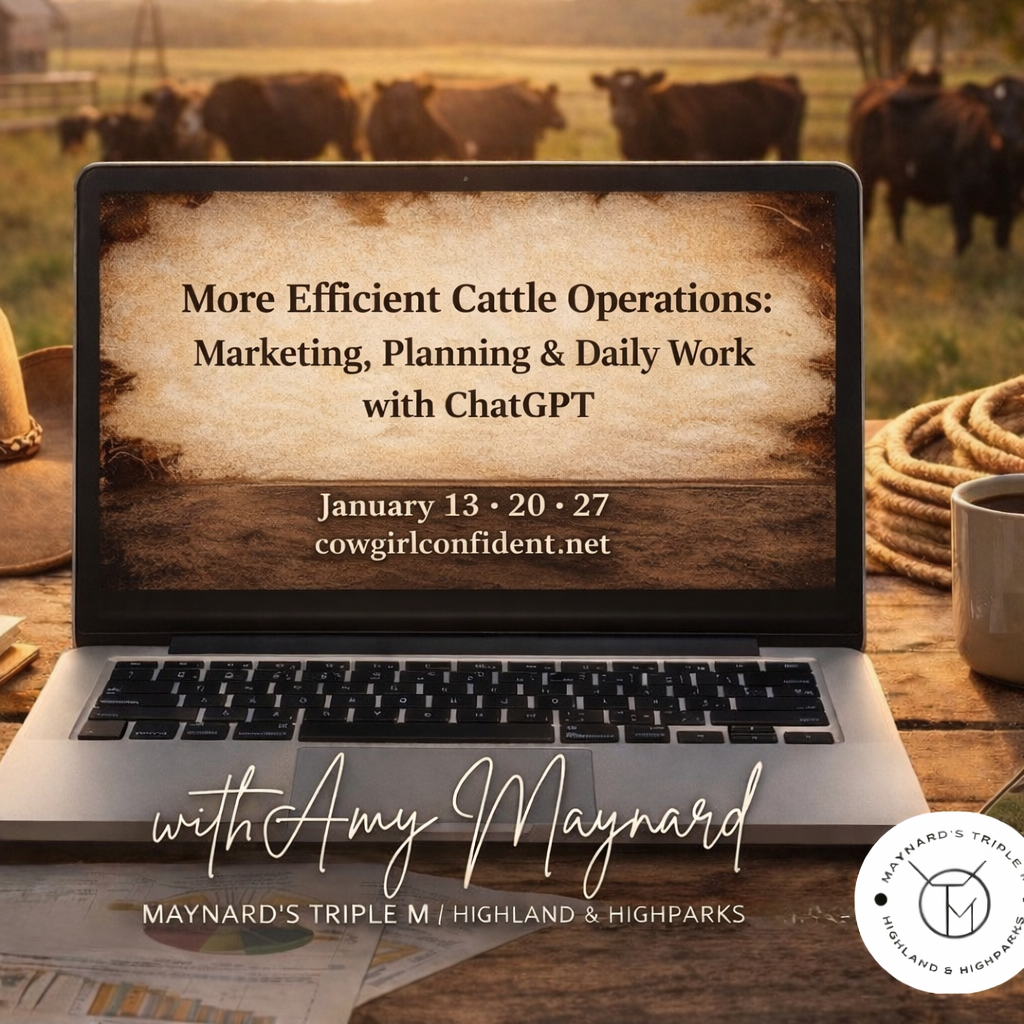More Efficient Cattle Operations: Marketing, Planning & Daily Work with ChatGPT